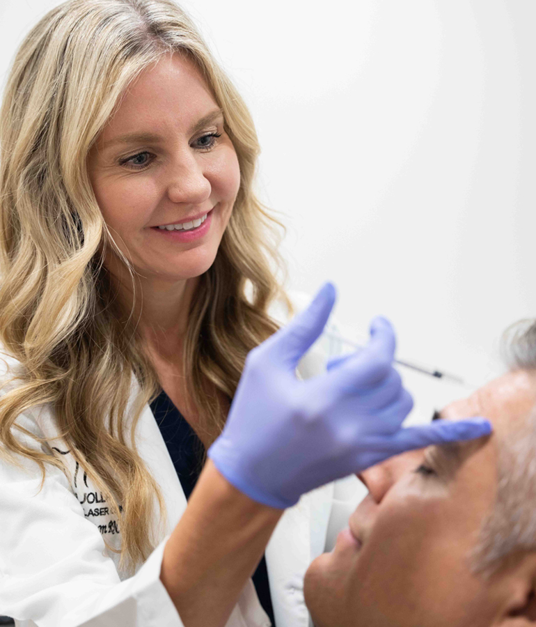 Tammy Harrington performing botox injection | La Jolla Cosmetic Laser Clinic In San Diego