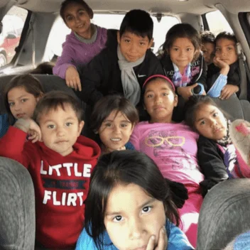 Children from the Los Angelitos Orphanage